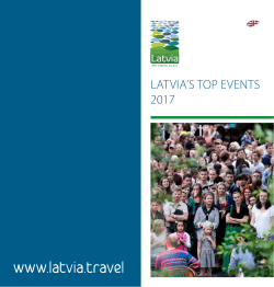 Latvia`s tOP EvEnts 2017
