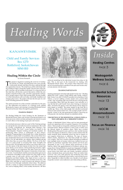 Healing Words - Vol. 1 No. 4 - Aboriginal Healing Foundation
