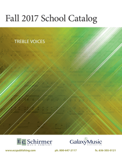 Fall 2017 School Catalog
