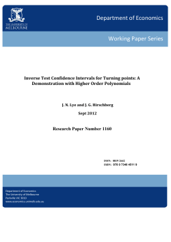 Inverse Test Confidence Intervals for Turning-points