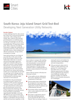South Korea: Jeju Island Smart Grid Test-Bed Developing