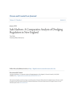 Safe Harbors: A Comparative Analysis of Dredging Regulation in
