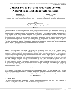 Comparison of Physical Properties between Natural Sand and