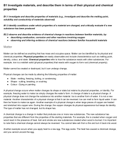 ScienceHelpNotes-UnitB1 - JA Williams High School