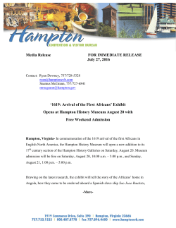 Exhibit Opens at Hampton History Museum August