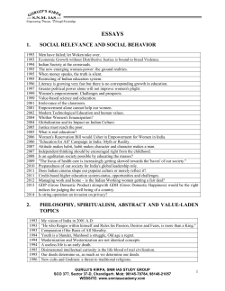 essays - SNM IAS Academy