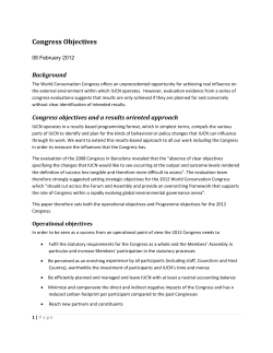 Congress Objectives