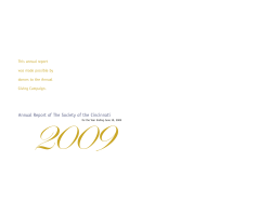 2009 - The Society of the Cincinnati