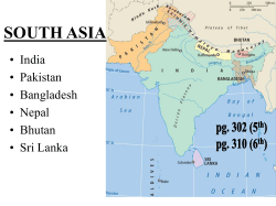south asia - El Camino College
