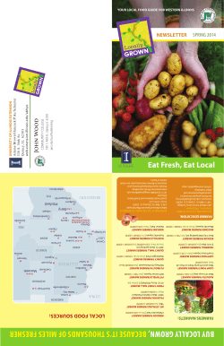 BUY LOCALLY GROWN, BECAUSE IT`S THOUSANDS OF MILES