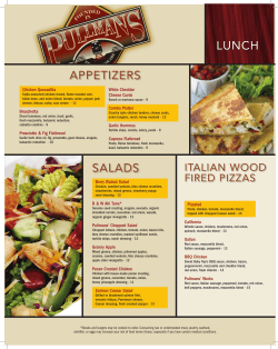Lunch Menu
