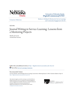 Journal Writing in Service-Learning