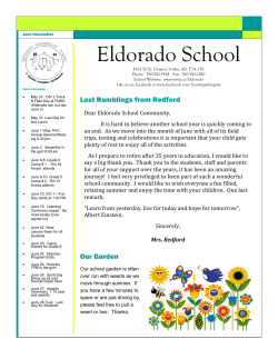 June Newsletter - Eldorado Elementary School