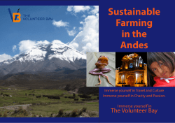 Sustainable Farming in the Andes