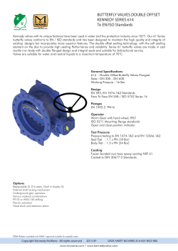 SERIES 614 Double Offset Butterfly Valve DN200