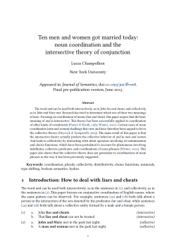 Ten men and women got married today: noun - LingBuzz