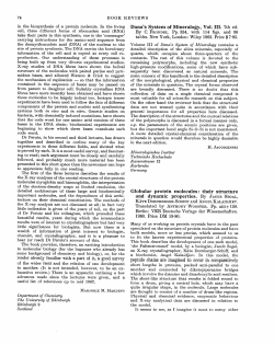 Globular protein molecules: their structure and