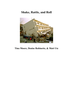 Shake, Rattle, and Roll - Arkansas Earthquake Center