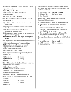 A) the Eaton affair B) the Maysville Road bill veto C