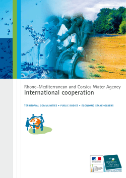 International cooperation - Agence de l`eau Rh&ocirc;ne M&eacute;diterran&eacute;e
