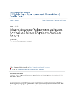 Effective Mitigation of Sedimentation on Riparian Riverbeds and