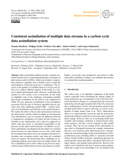 Consistent assimilation of multiple data streams in a carbon cycle