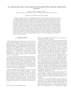 An experimental study of the temperature