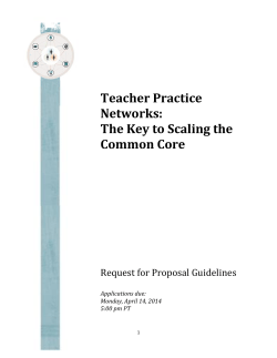 Teacher Practice Networks - UCF College of Education and Human