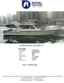 Al Hareb Marine Sea Master 41 Price: 300`000 AED