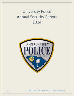 2014 - Annual Security and Fire Report
