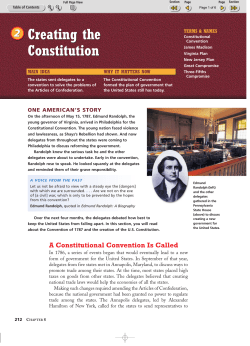 Section 2 - Creating the Constitution