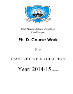 Ph.D. Coursework for Education