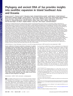 Phylogeny and ancient DNA of Sus provides insights