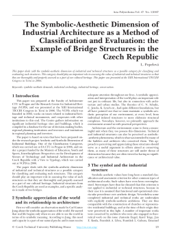 The Symbolic-Aesthetic Dimension of Industrial Architecture as a
