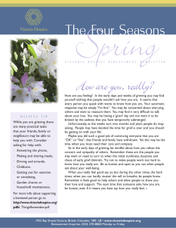 The Four Seasons - Victoria Hospice