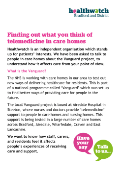 Healthwatch is an independent organisation which stands up for
