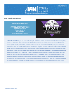 MARCEL`S TOTAL FITNESS - Applied Physical Medicine