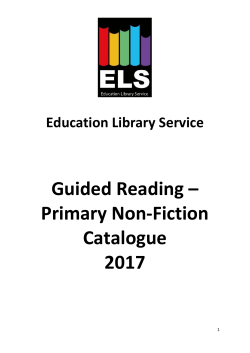 Guided reading &ndash; primary non