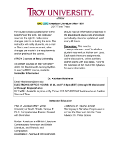 eTROY ENG 2212 American Literature After 1875