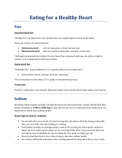 Eating for a Healthy Heart