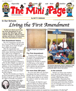 Living the First Amendment