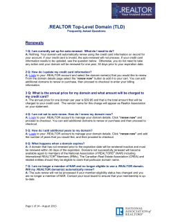 REALTOR Top-Level Domain (TLD)
