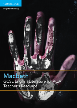 Macbeth - Cambridge University Press