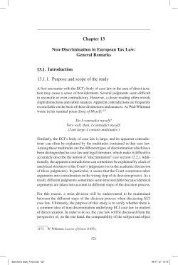 Chapter 13 Non-Discrimination in European Tax Law