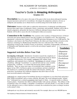 Teacher`s Guide to Amazing Arthropods