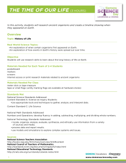 THE TIME OF OUR LIFE - Siemens Science Day
