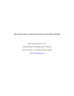 THE USE OF VISUAL AIDS IN FINANCIAL ACCOUNTING
