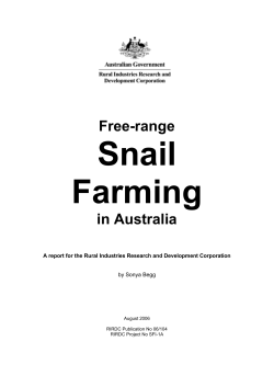 Free-range Snail Farming in Australia