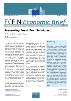 Measuring Fossil Fuel Subsidies - European Commission