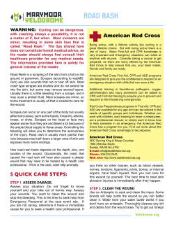 ROAD RASH WOUND CARE